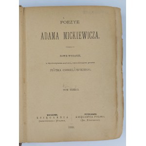 Adam Mickiewicz, Pan Tadeusz. Z serii Poezye Adama Mickiewicza tom III (Pan Tadeusz)