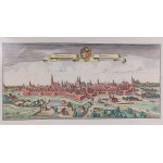 Panorama von Wrocław. Grafik, 1. Drittel des 20. Jahrhunderts