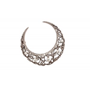Brooch in the form of a crescent moon, Charles Fontana &amp; Cie. France, late 19th century.