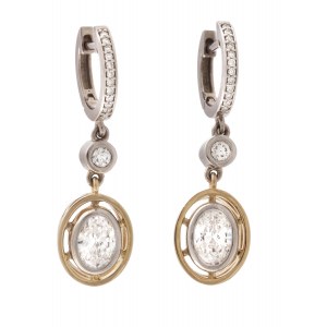 Diamond earrings, contemporary