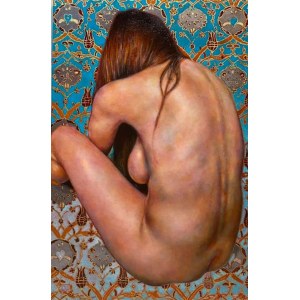 Krzysztof Kargol, Turquoise Nude, 2020
