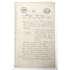 Micigózd gm. Piekoszów, kontrakt o dzierżawę, 1851 r.