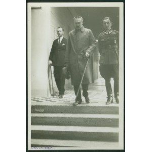 Józef Piłsudski i adiutant por. Jerzy Jabłonowski, Fot. L. Baranowski, Druskieniki