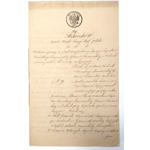 Swojczany, Kazimierz Wielowieyski, kontrakt kupna, 1865 r.
