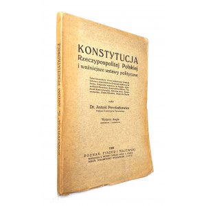 Konstytucja Rzeczypospolitej Polskiej i ważniejsze ustawy polityczne, 1922 r.