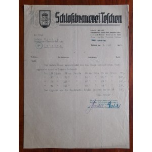 Nemecký list na hlavičkovom papieri z 3. júna 1944.