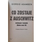 AGAMBEN Giorgio - Was von Auschwitz bleibt