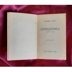 GLIŃSKI Kazimierz - Ostrzeżenica (1920)