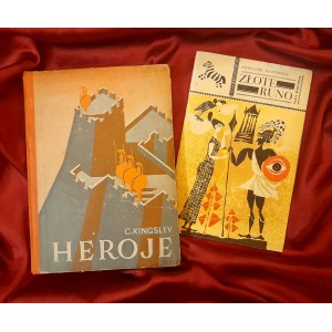 KINGSLEY Charles - Heroje, czyli klechdy greckie o bohaterach (1950) + HAWTHORNE Nathaniel - Złote Runo (1966)