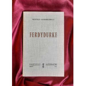 GOMBROWICZ Witold - Ferdydurke (PARIS CULTURE)