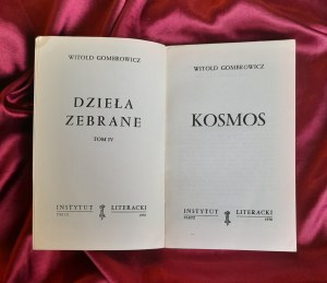 GOMBROWICZ Witold - Kosmos (KULTURA PARYSKA)