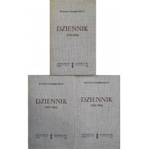 GOMBROWICZ Witold - Diary (3 volumes) (PARIS CULTURE)