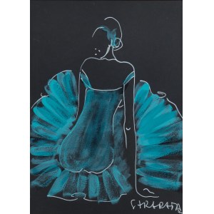 Joanna Sarapata (b. 1962), Ballerina in a dress, 2021