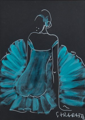 Joanna Sarapata (ur. 1962), Balerina w sukni, 2021