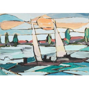 Fryderyk Antoni Hayder (1905 Przemyśl - 1990 Gliwice), Boote, 1969