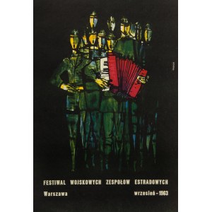 Roman Opałka (1931 Abbeville-Saint-Lucien - 2011 Rom), Festival der militärischen Bühnenensembles, 1963.