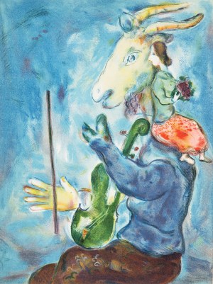 Marc Chagall (1887 Łoźno k. Witebska-1985 Saint-Paul de Vence), Le Printemps (Wiosna), 1938