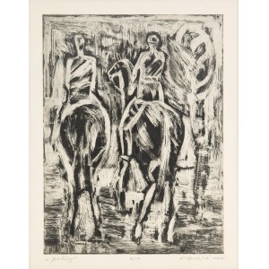 Ryszard Dudzicki (b. 1930), Horsemen, 1960