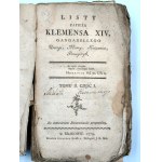 Listy Papieża klemensa XIV Ganganellego - Kraków 1779