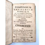 Franciszek Przyłęcki - Compendium Theologiae Moralis - Vilnius 1754 [dedication by the author].
