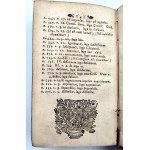 Franciszek Przyłęcki - Compendium Theologiae Moralis - Wilno 1754 [dedykacja autora]