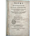 Pouget François - La doctrine catholique dans une manière de catéchisme.... Varsovie 1830
