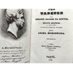 Mickiewicz Adam - Pan Tadeusz - miniatura [reprint Paris 1834 ].