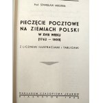 Mikstein S. - Pieczęcie Pocztowe na Ziemiach Polskich w XVIII wieku - reprint wydania z 1936