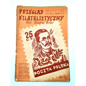 Przegląd Filatelistyczny 31.01. 1949, no.5 Niewydane Znaczki Generalnej Gubernii