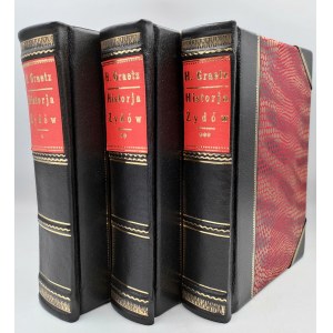 Graetz H. - Historia Żydów - komplet [oprawa artystyczna], Warszawa 1929/39