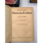 Graetz H. - Historia Żydów - komplet [oprawa artystyczna], Warszawa 1929/39