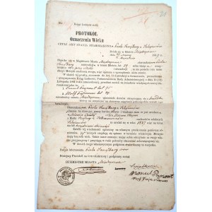 Protokół oznaczania wieku - czyli Akt Znania - Międzyrzec 1867