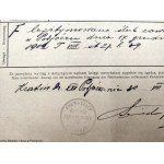 Świadectwo Urodzin - Metryki Izraelickie w Podgórzu - Kraków 1917