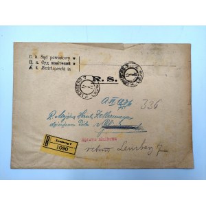 Zapieczętowany list - C.k. Sąd powiatowy Lwów - Lemberg