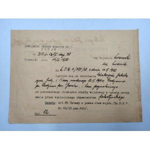 Propuštění z vojenské služby - Przemyśl 1938
