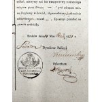 Warrant to bring an Old Believer to have his whips cut off and to jail - Free City of Krakow 1831