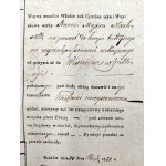 Warrant to bring an Old Believer to have his whips cut off and to jail - Free City of Krakow 1831