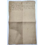 Cech Bednarski Miasta Lublin - dokumenty - Prośba o pracę Bednarza Jacek Leybonicz [1822]