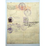Akt - Pieczęcie Magistratu Tel -Aviv oraz Dystryktu Jaffa i Konsulatu RP w Jerozolimie