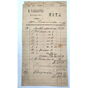 Note - N. Finkelsztejn, Lublin 1894