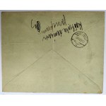 Advertising envelope - N. Szpunt and Sz. Hanover - bicycle and parts depot - Warsaw.