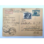 Karta pocztowa - zapis w jidysz - Nadana z Włodzimierza [Ukraina] do Nowego Jorku