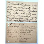 Karty wysłane do Fabryki Masy drzewnej i tektur w Zakopanem [1917]