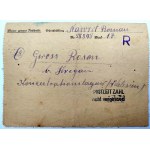 Gross - Rosen - Obóz koncentracyjny - list - wysłany do miasta Rawicz [1944]