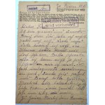 Gross - Rosen - Obóz koncentracyjny - list - wysłany do miasta Rawicz [1944]