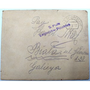 3. peší pluk poľských légií - Feldpost 378 - Modlin - [15. V. 1917].