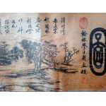 Zwój chiński „juan” - Widok wzdłuż rzeki podczas święta Qingming - XIX/XX wiek