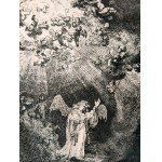 Rembrandt van Rijn - The Angel Appearing to the Shepherds - akwaforta / sucha igła