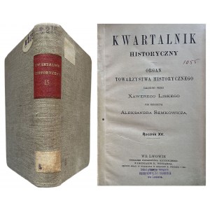 KWARTALNIK HISTORYCZNY 1901