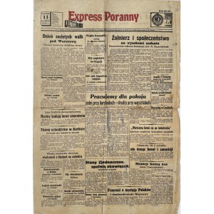 EXPRESS 11.09.1939 - ZACIĘTE WALKI POD WARSZAWĄ